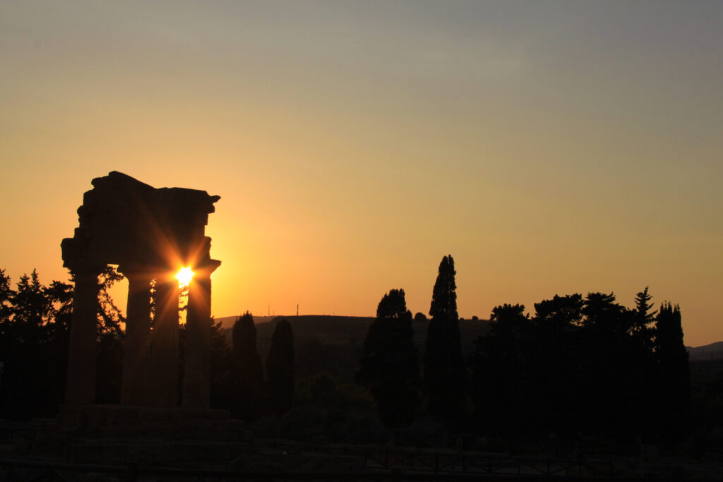 14 Day (Two Weeks) Sicily Road Trip, Sunset at Valle dei Templi in Agrigento