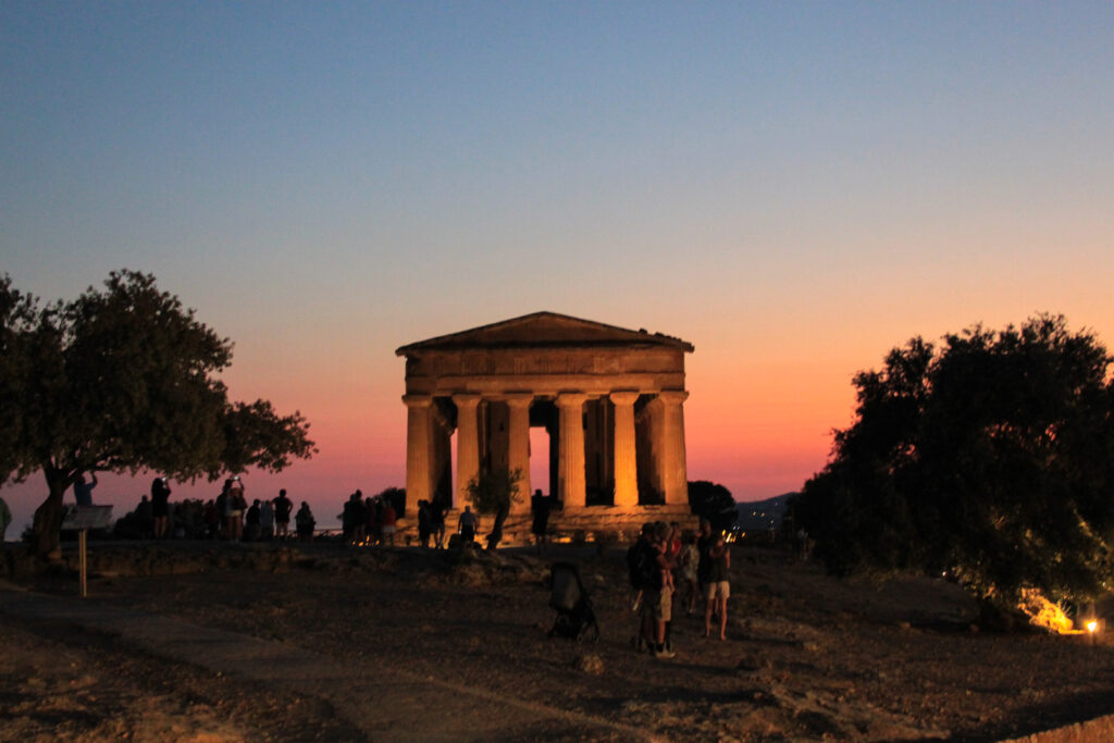 14 Day (Two Weeks) Sicily Road Trip, Temple at sunset in Agrigento