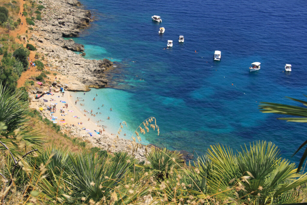 14 Day (Two Weeks) Sicily Road Trip, Beach at Riserva Naturale dello Zingaro