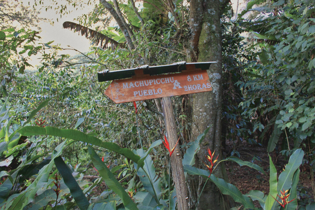 5 Day Salkantay trek - Machu Picchu Sign