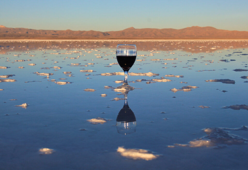 Complete Tour of the Uyuni Salt Flats and Colored Lagoons: Wine at Sunset