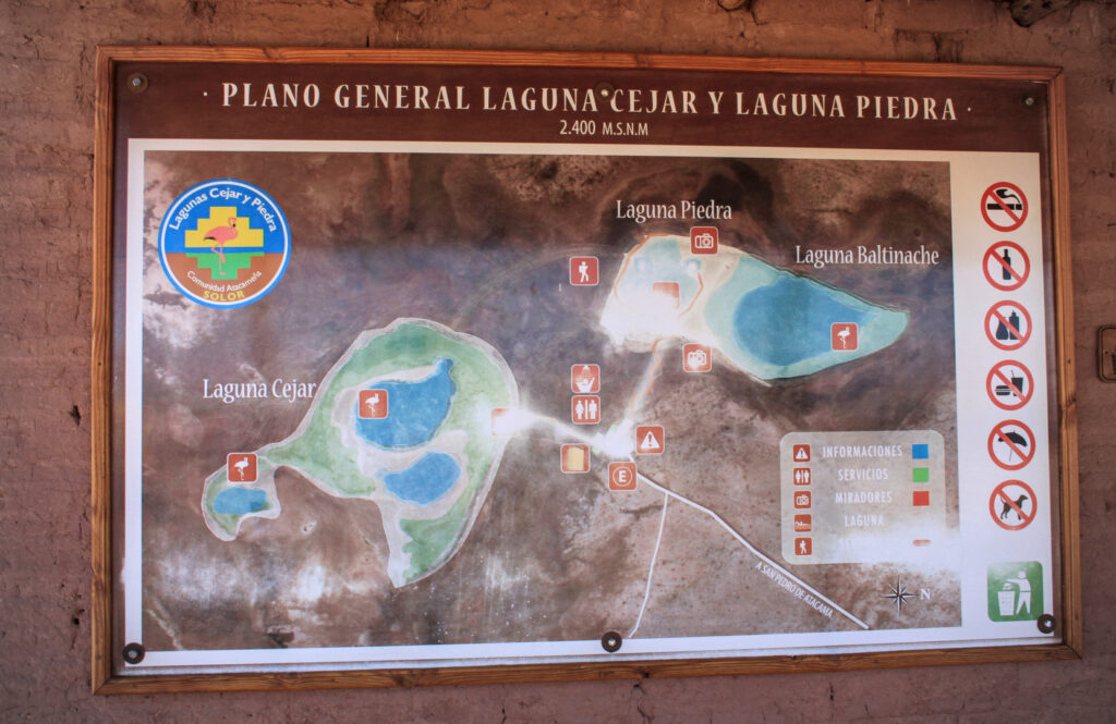 Atacama Desert Itinerary: Laguna Cejar and Map