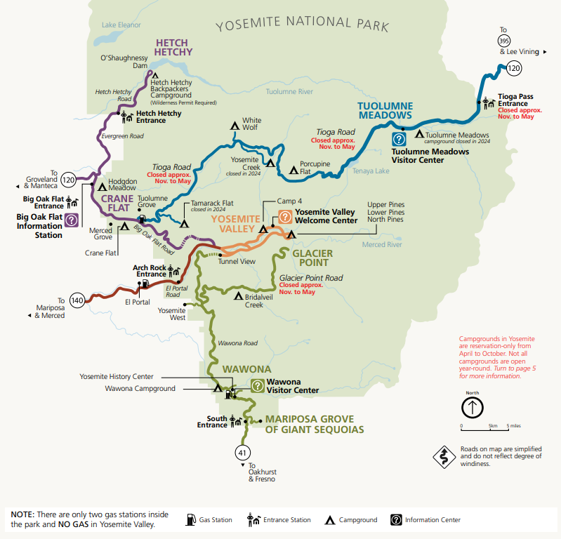 Plan your Itinerary in Yosemite National Park