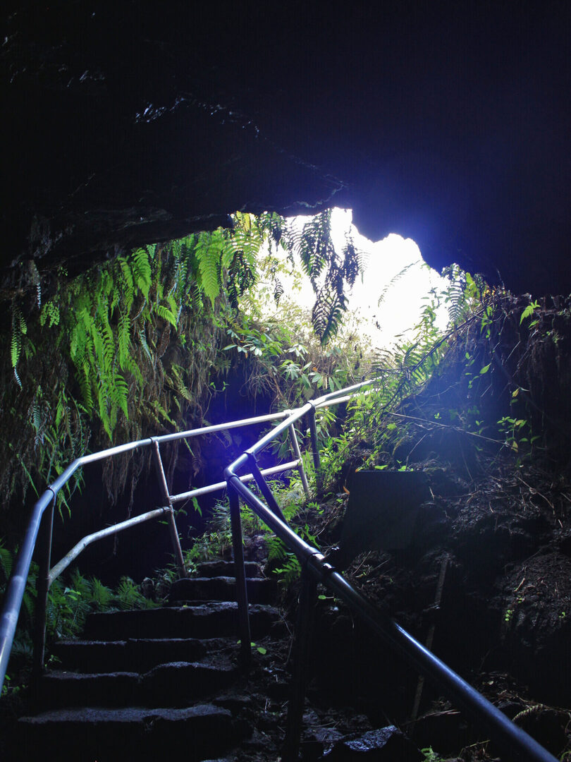 Entrance to the Hana Lava Tube in Maui, Hawaii