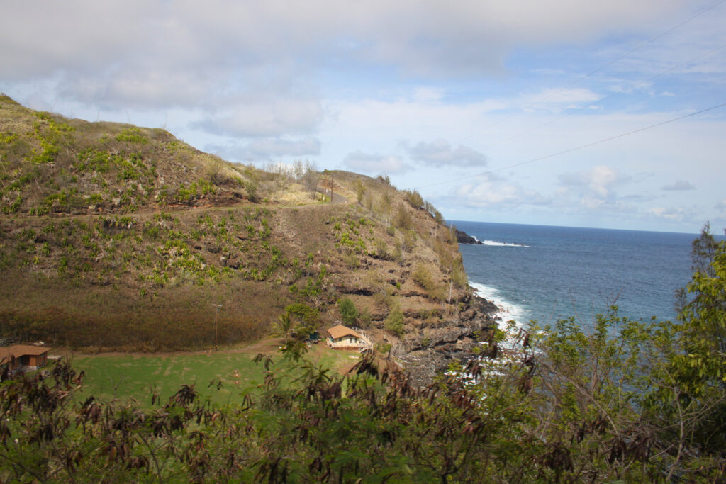 Road from Kaanapali to Nakalele Blowhole, Maui, Hawaii