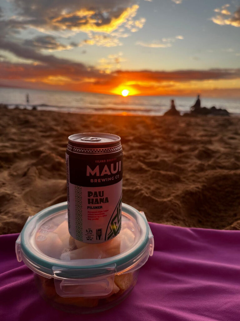Pineapple-flavored beer of Maui, Hawaii