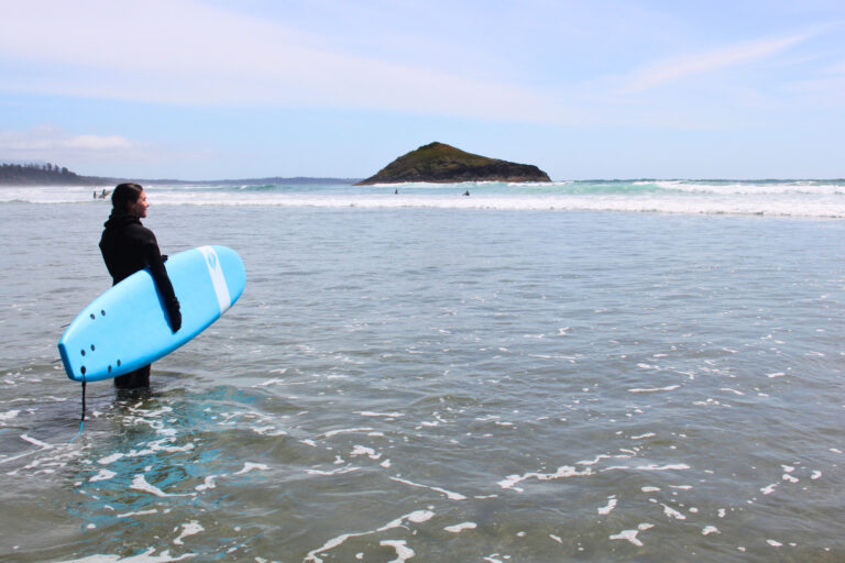 3 day itinerary to Tofino, surfing at Long Beach on the West Coast