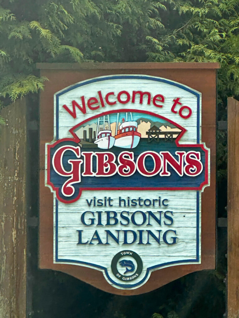 Sunshine Coast in British Columbia, Gibsons Landing
